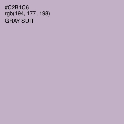 #C2B1C6 - Gray Suit Color Image